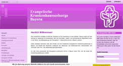 Desktop Screenshot of evangelische-krankenhausseelsorge-bayern.de